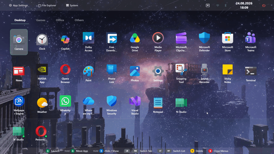 Console Desktop Shell